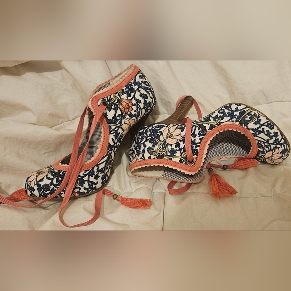 Ruby Shoo Floral Pattern Heels - Picture 3 of 5